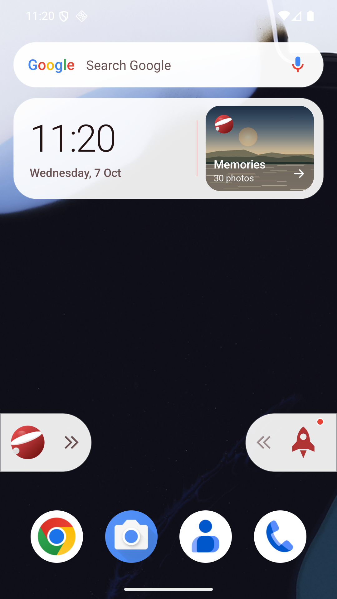 Home screen